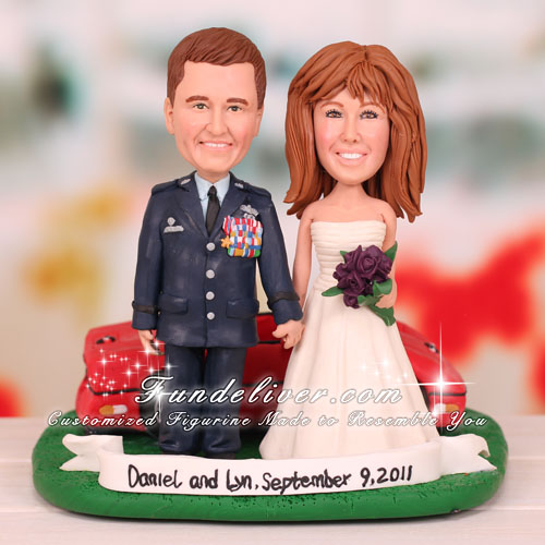 Corvette Convertible Wedding Cake Toppers - Click Image to Close